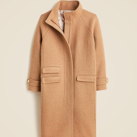 J.Crew Long Toscana Coat, NWT - Picture 1 of 5